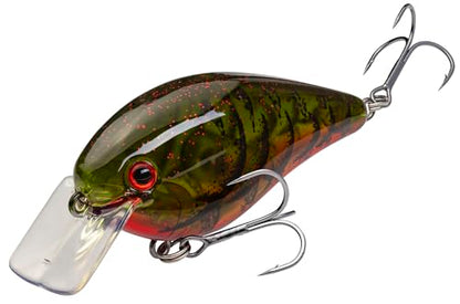 Strike King KVD 1.5 Hard Knock Fishing Lure, 3/8 oz, 3D Lifelike Eyes - color: Phantom Watermelon Seed Red Craw, size: 3/8oz