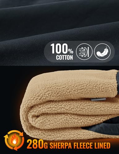 TBMPOY Men's Winter Vest Casual Sherpa Fleece lined Full Zip Lightweight Vest Outerwear Warm Cotton Travel Jackets - color: Deep Blue, size: XX-Large