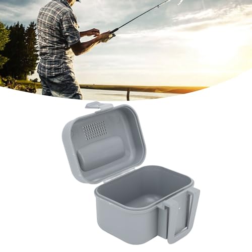 Fishing Live Bait Box, Plastic Bait Holder, Portable Heat Live Bait Container Fishing Bait Station, Fishing Accessories Boxes Storage Containers (Small