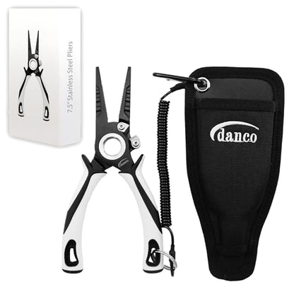 Gambler danco 7.5" PRO Series Pliers 304 Forged Stainless Steel - color: White