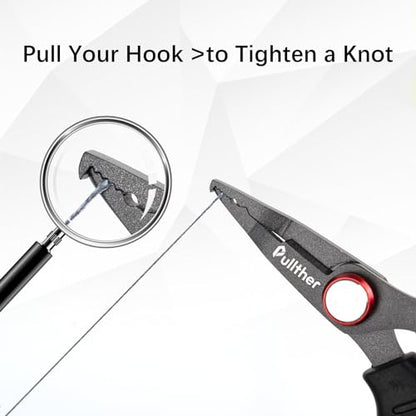 Stainless Steel Fishing Pliers,Fish Pliers with Retractor