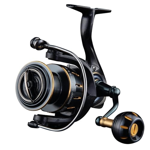 HAUT TON Dolphin Advance Edition Spinning Reel,5.2:1Gear Ratio,22LBS,5+1BB,Backlash Free Bearing,Sealed Drag System,Saltwater,Freshwater Fishing Reels - color: ES, size: 7000