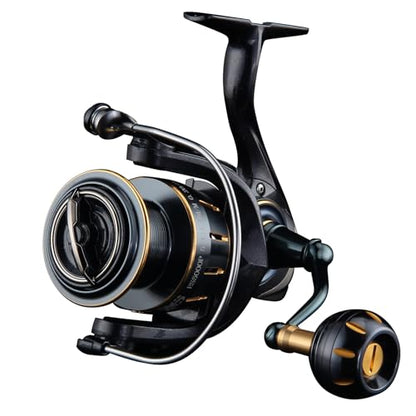 HAUT TON Dolphin Advance Edition Spinning Reel,5.2:1Gear Ratio,22LBS,5+1BB,Backlash Free Bearing,Sealed Drag System,Saltwater,Freshwater Fishing Reels - color: ES, size: 5000