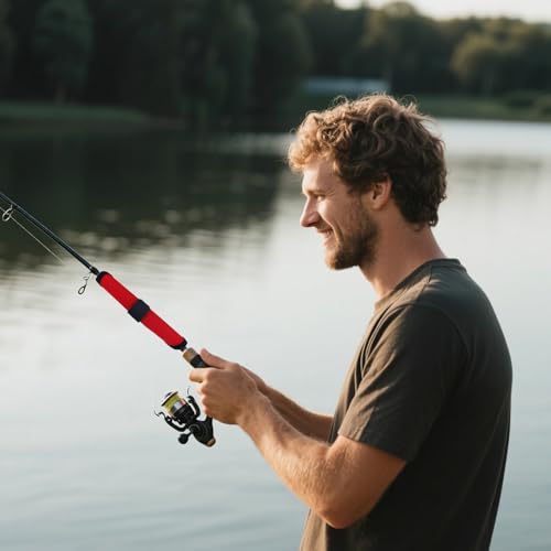 Gosknor 6pcs Fishing Lure Wraps, Protective Covers Oxford Cloth Hook Bait Wraps for Fishing Rod Protection and Safe Storage