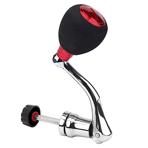 Universal Fishing Reel Handle Replacement, 2000 3000 Rocker Arm Grip | Spinning reel handle replacement with metal knobs; great fishing reel replacement parts for Penn and spinning reel gear.