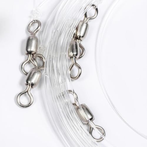 Mustad BlacktipH Live Bait Rig, Demon Wide Gap Circle Hook, Premium fluorocarbon Leader, Premium Rosco Swivel - size: Small