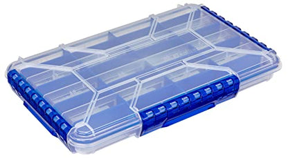 Flambeau Outdoors Ultra Divided Slim Waterproof Ultimate Tuff Tainer | 32 Compartments, Zerust Anti-Corrosion Dividers, Individually Stores 6"+ Jerkbaits, Lipless Cranks, Swim Baits, 14" x 8.9" x 1.7" - size: 5000/3700, style: 32 Compartments