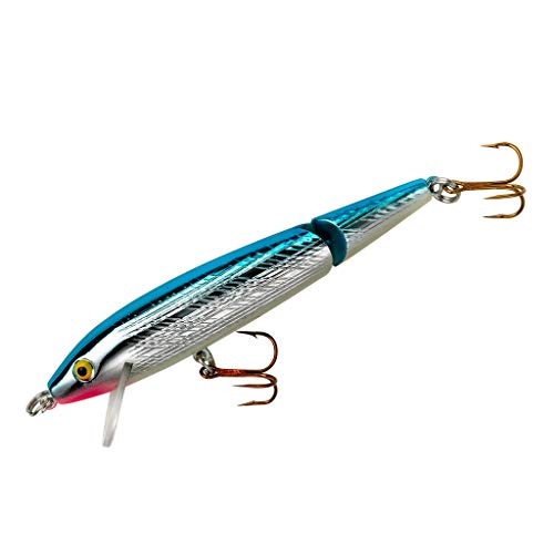 Rebel Lures Jointed Minnow Crankbait Fishing Lure - color: Silver/Blue, size: 3 1/2 in (5/16 oz)