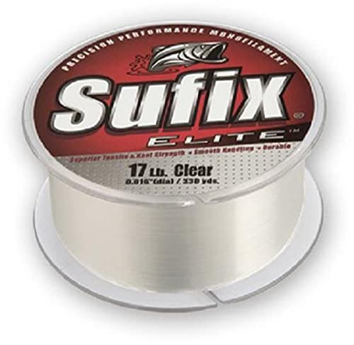 Sufix Elite 6 lb Fishing Line (330 YD Spool) - color: Clear