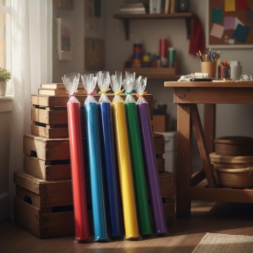 20PCS 4.7" x 51" Extra Long Clear Plastic Sleeves for Posters and Banners | Heavy Duty, 2 Mil Thick, Flat Open, Long Tube Poly Storage Bags for Packaging Blueprint, Fishing Rods & Large Narrow Items - color: 4.7" x 51"-20PCS
