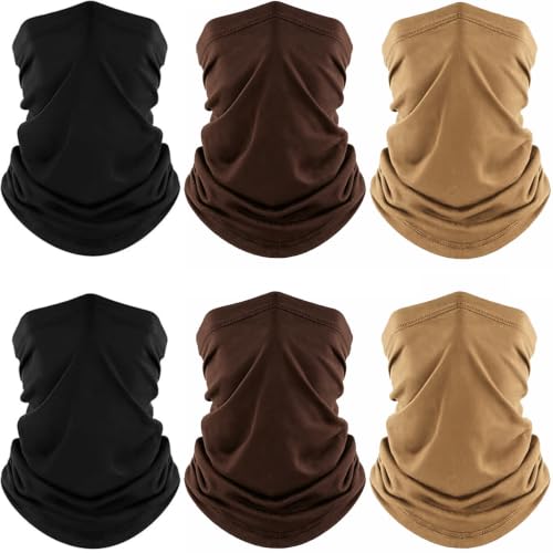 Neck Gaiter 6 Pack UV Protection Cooling Hiking Face Cover MenWomen - color: Multicoloured 12