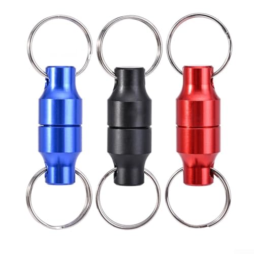 Magnetic Net Release with Carabiner for Fly Fishing, Aluminum Alloy Magnet Clip Holder with Retractable Lanyard for Securing Nets or Tools in Freshwater and Saltwater Angling