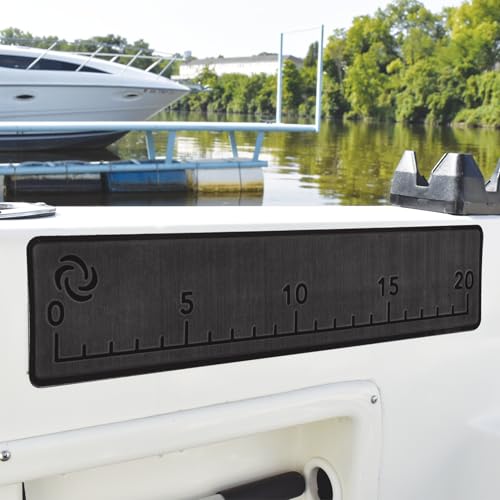 20" EVA Foam Fish Ruler with Peel & Stick Backing for Boats, Kayaks, Coolers, or Personal watercraft, Easy to Read 6mm Thick, Milled Fish Measuring Board (Charcoal) - color: Charcoal