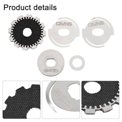 Fishing Baitcasting Reel Drag Clicker Kit Washer for REVO and Right Hand Models, Carbon Fiber Brake Pad Gear Sprocket Repair Parts Set