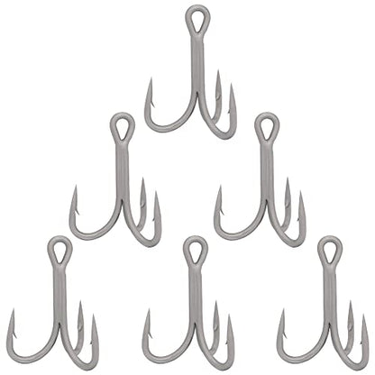4X-Treble-Hooks-Saltwater-Big-Game-Fishing-Hooks Ultra Strong Stainless Size 3/0 1/0 2/0 4/0 5/0 - size: 1/0 Pack of 10