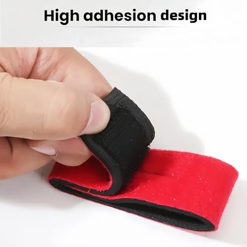 Fishing Rod Protector Sleeve, 3 Pack | High Elastic Strap, Rod Tip Cover and Sleeve, With Tie Straps - color: Red 3
