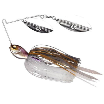 Spinnerbaits Fishing Lures, Bass Fishing Lures Weighted Spinner Baits Buzzbait, Hard Metal Lure Topwater Swimbait Jig for Trout Salmon Pike Bass Saltwater Freshwater Saltwater - color: F