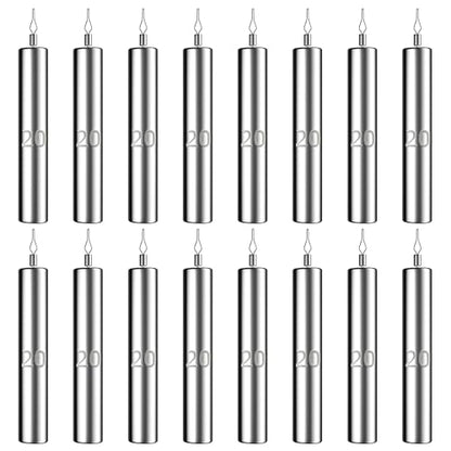 Lead Fishing Weights Sinkers, 1/8 oz, 3/16 oz, 1/4 oz, 3/8 oz, 1/2 oz, 3/4 oz Small Drop Shot Weights with Barrel Swivels for Saltwater Freshwater Fishing Bass Catfish Fishing - size: 3/4oz-16pcs