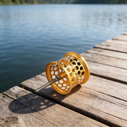 FABULETTA Spool for Casting Reel, Lightweight Aluminum Bobbin, Compatible with Tatula SV TW/SV-100, 4 Colors, Fishing Reel Parts Repair(golden) - color: golden