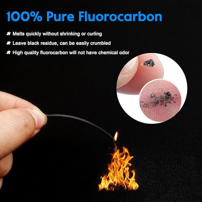 Fishing Leaders Fishing Fluorocarbon Wire Leader Line with Crane Swivels and Snap 20-50LB Fluorocarbon Leader Connector Tackle Lures Rigs or Hooks Fishing Leader Line for Saltwater Freshwater - size: 20lb-6" 12pcs