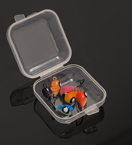 Ice Fishing Jigs Glow Fishing Bait Jigging Hook Kit Winter Metal Hooks for Crappie, Panfish, Walleye, Bluegills and Other Species - style: Style4-6pcs