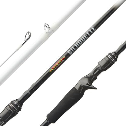 Duckett Fishing Silhouette Spinning & Casting Rods, Premium Lightweight Fishing Rod for All Skill Levels, Sensitive Sensi-Touch Blanks, Durable 316 Stainless Micro-Guides - size: 7'2" Heavy Fast Casting