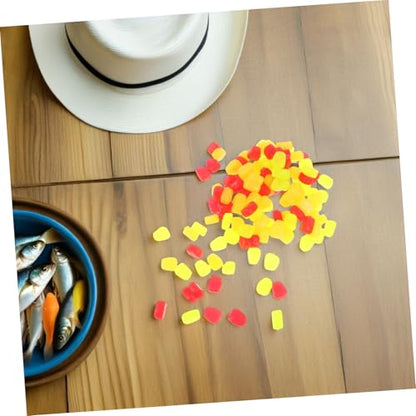 150pcs Soft Silicone Floating Fishing Lures Artificial Fake Corn Baits Simulation Carp Fishing Bait with Convenient Design for Freshwater Multiple Fish Species