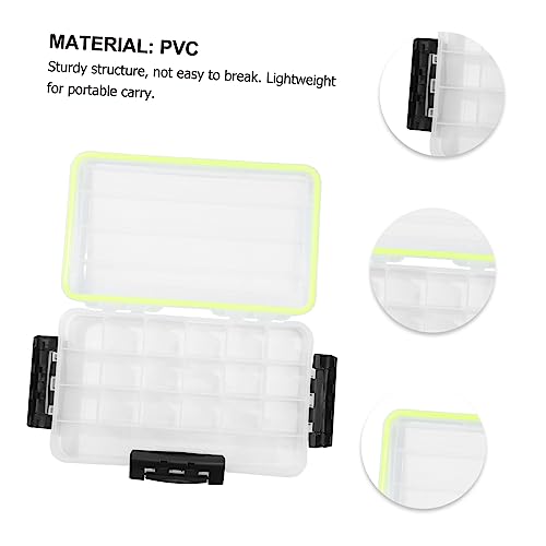 BESPORTBLE Sided Lock Lure Storage Box Watertight Tackle Organizer Fishing Tackle Case