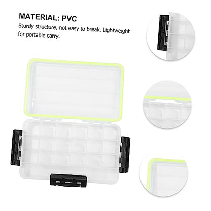 BESPORTBLE Sided Lock Lure Storage Box Watertight Tackle Organizer Fishing Tackle Case