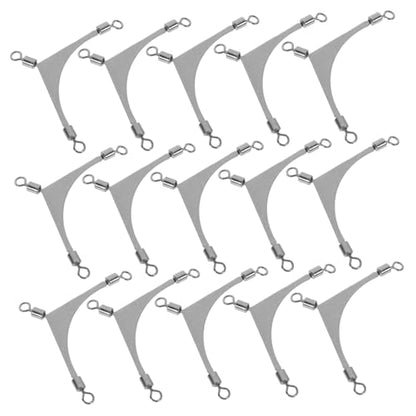 LIOOBO Sea Fishing Three-Prong Swivel Fishing Rigs Fishing Gear Bulk for Bass Cast Saltwater Tackle Connector - size: 5.50X3.00X0.20CM