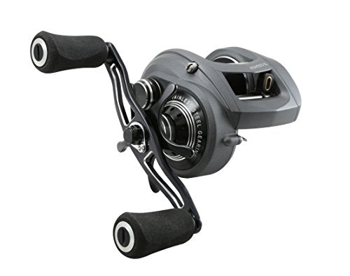 Okuma Komodo SS Large Capacity Aluminum Frame Stainless Steel Gears Low Profile Baitcaster - size: KDS-364: 6.4:1, 150yds-20lb, style: Paddle Handle - Right Hand