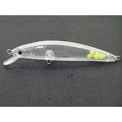 10 Blank Unpainted Minnow Crankbait Topwater Lipless Jerkbait Fishing Lures V3 - color: UPM641P10