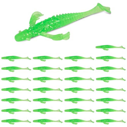 3" TPE Soft Plastic Paddle Tail Swimbaits | Fishing Lures for Bass, Trout, Crappie, and Walleye | Perfect for Texas Rig, Drop Shot, Shaky Head, and Split Shot Techniques