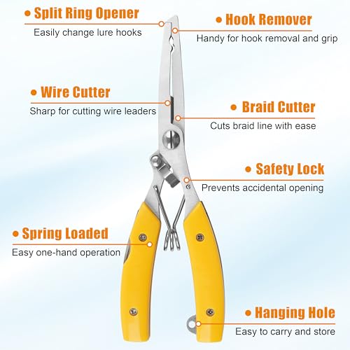 Fishing Lure Making Kit, 246pcs DIY Spinner Making Supplies Inline Spinnerbait with Fishing Pliers Make Your Own Fishing Lures Spinner Baits for Bass Trout Salmon Freshwater Gift for Men