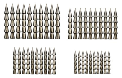 Reaction Tackle Tungsten Nail Weights for Bass Fishing - Insert Sinkers for Wacky Rig, Neko Rig and Soft Plastic Lures - Freshwater and Saltwater - 25-Pack - size: 40 Piece Kit