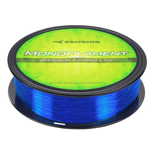 KastKing World's Premium Monofilament Fishing Line - Paralleled Roll Track - Strong and Abrasion Resistant Mono Line - Superior Nylon Material Fishing Line - 2015 ICAST Award Winning Manufacturer - color: B:Chrome Blue, size: 300Yds/8LB