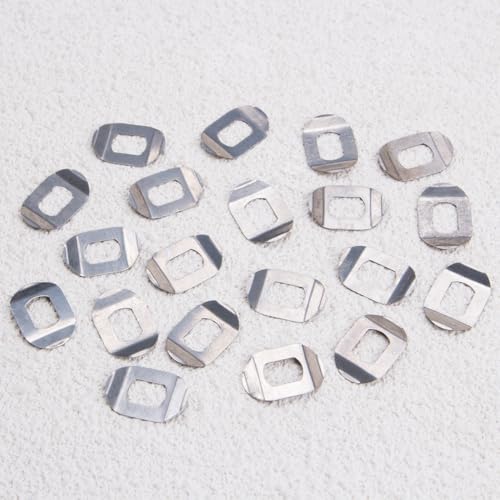 ZORZA 20Pcs Stainless Steel Handle Washers for Fishing Reel Replacement Parts Isolation Shim for Drum/Baitcasting Reel Accessories 8 * 5mm