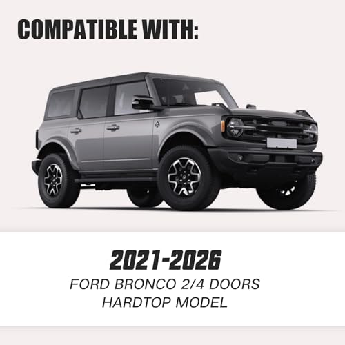 Fishing Rod Racks for Cars, 5-Rod or Combos Capacity Rod Holder for 2021, 2022, 2023, 2024, 2025 Ford Bronco Trunk Top