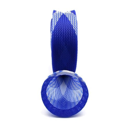 Mr. Z Pack of 4 Casting Fishing Rod Sleeves with 2 Rod Straps Fishing Rod Covers Pole Jacket Rod Socks - color: Blue and White