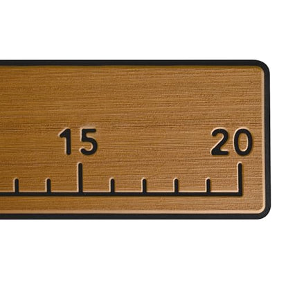 20" EVA Foam Fish Ruler with Peel & Stick Backing for Boats, Kayaks, Coolers, or Personal watercraft, Easy to Read 6mm Thick, Milled Fish Measuring Board (Mocha) - color: Mocha