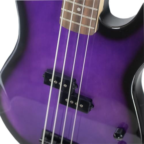 Sawtooth EP Series Electric Bass Guitar, Trans Purple - color: Trans Purple, style: Right Hand