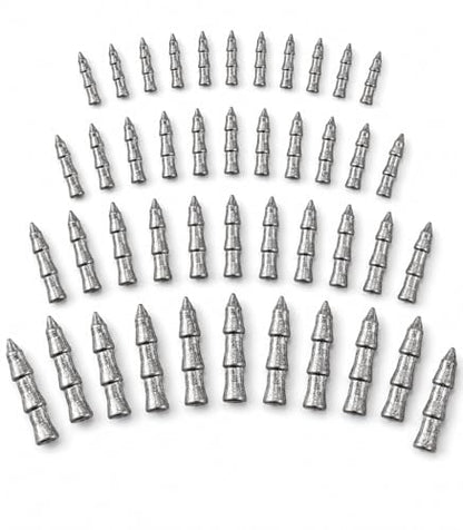 Screw-in Nail Weights for Bass Fishing, 50/70pcs Lead Insert Sinkers, Neko Rig Weights, Wacky Worm Weights, Soft Plastic Worm Weights for Stick Baits, Small Swimbaits, Finesse Lure Tuning Kit - size: 50Pcs-5 Size