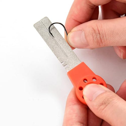 Fish Hook Sharpener Fish Hook File Sharpening Whetstone Sharpening Tool Accessories Grinding Portable Multifunctional Fishing Sharpener