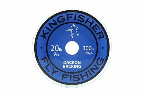 Kingfisher Fly Fishing Dacron Braided Fly Line Backing for Fly Fishing Trout Fishing 20LB/30LB - color: Blue, size: 20lb - 328 Yards/ 300 Meter