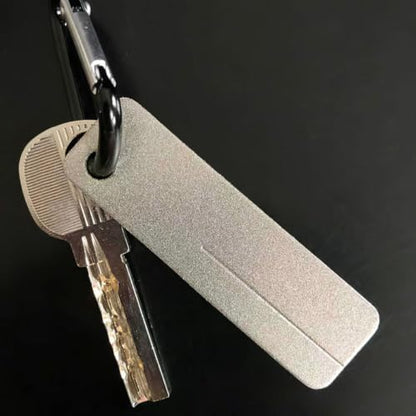 2pcs Portable Fishing Hook File Tool with Corundum Material and Chain, High Efficiency Sharpening Tool for Fishing Trips and Outdoor Activities, Precise Edge Hook Sharpener