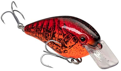 Strike King KVD 1.5 Hard Knock Fishing Lure, 3/8 oz, 3D Lifelike Eyes - color: Chili Craw, size: 3/8oz