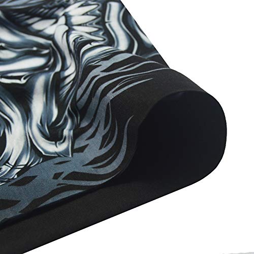 Obacle Neck Gaiter Face Mask Bandana for Dust Wind Sun Protection for Men Women - color: Skull Beard V Teeth