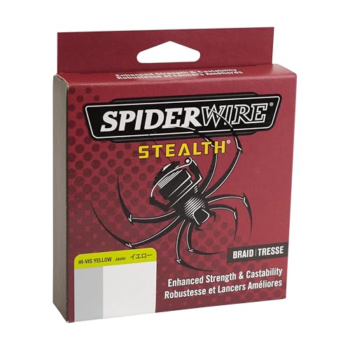 SpiderWire Stealth Braid Fishing Line - color: Hi-Vis Yellow, size: 125yd, style: 15lb Break Strength