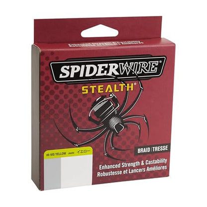SpiderWire Stealth Braid Fishing Line - color: Hi-Vis Yellow, size: 125yd, style: 8lb Break Strength