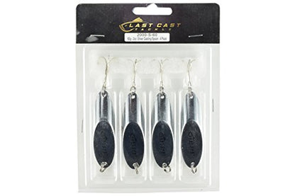 1/8-2oz / 3.5g-60g Silver Chrome Casting Spoon Fishing Lure Jig - 4 Pack - size: 1.5oz